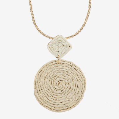 Liz Claiborne Womens 17 Inch Pendant Necklace