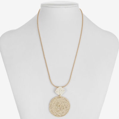 Liz Claiborne Womens 17 Inch Pendant Necklace