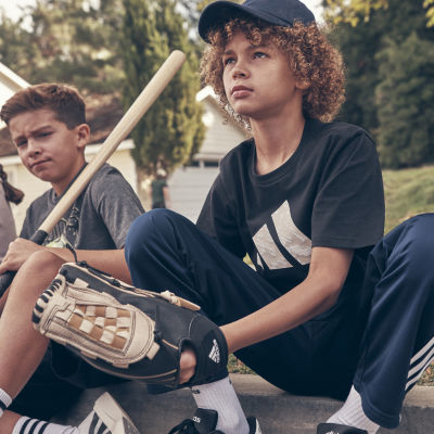 adidas Big Kid Boys Crew Neck Short Sleeve Regular Fit Graphic T-Shirt