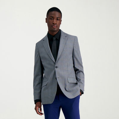 Haggar JMH Houndstooth Mens Stretch Fabric Classic Fit Sport Coat