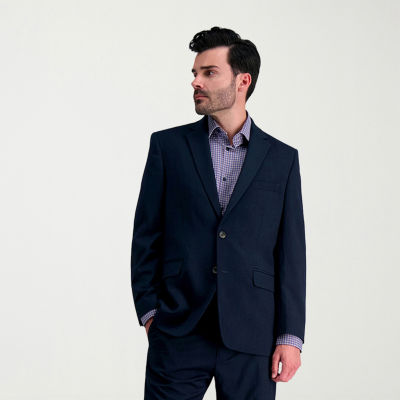 Haggar JMH Herringbone Mens Stretch Fabric Classic Fit Suit Jacket