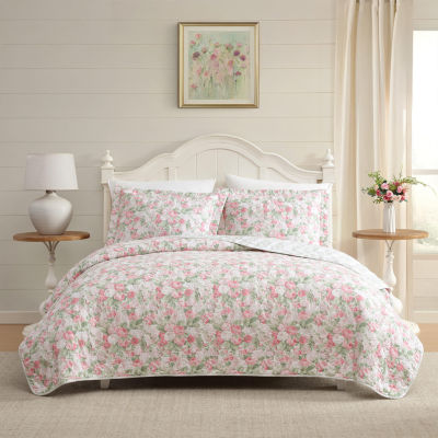 Laura Ashley Sweet Memories 3-pc. Reversible Quilt Set