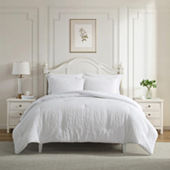 LAURA ASHLEY 32センチ　白 Laura Ashley Annabella Midweight Reversible Comforter Set, Color