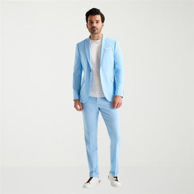 J. Ferrar Ultra Comfort Mens Stretch Fabric Slim Fit Suit Separates