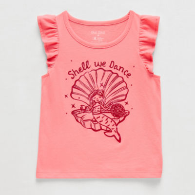 Okie Dokie Toddler & Little Girls Round Neck Sleeveless Tank Top