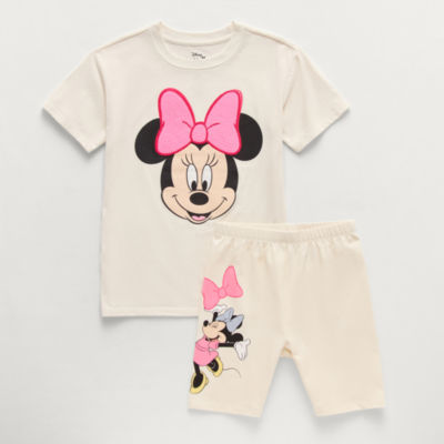 Disney Collection Little & Big Kid Girls Minnie Mouse 2-pc. Short Set