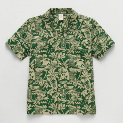 Thereabouts Little & Big Kid Boys Short Sleeve Regular Fit Button-Down Shirt