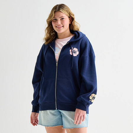 Forever 21 Womens Juniors Plus Sweatshirt In Blue