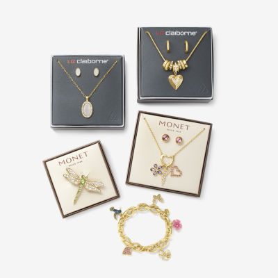 Monet Jewelry Dragonfly Green Glass Pin