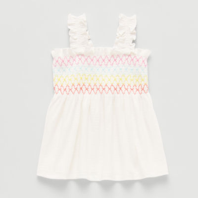 Okie Dokie Baby Girls Square Neck Sleeveless Tank Top