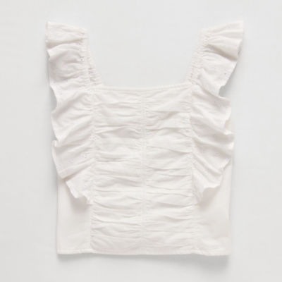 Thereabouts Little & Big Kid Girls Square Neck Sleeveless Blouse