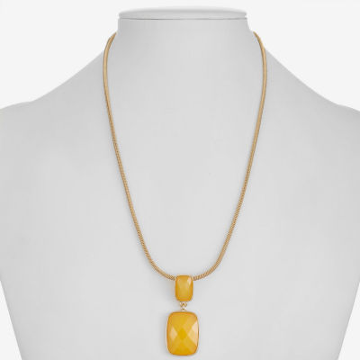 Liz Claiborne Womens 17 Inch Pendant Necklace