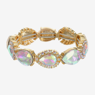 Monet Jewelry Womens Glass Stretch Bracelet