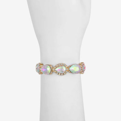 Monet Jewelry Womens Glass Stretch Bracelet