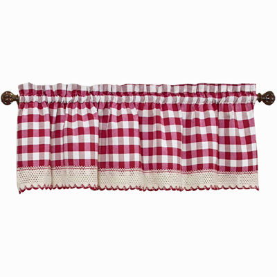 Buffalo Check Rod Pocket Valance