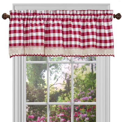 Buffalo Check Rod Pocket Valance