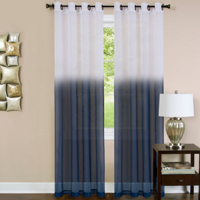 Essence Grommet Top Sheer Single Curtain Panel