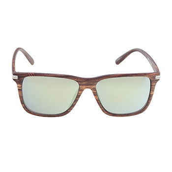 Arizona Mens Square Sunglasses, Color: Brown - JCPenney