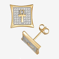 1 CT. T.W. Lab Created White Cubic Zirconia Sterling Silver 11.9mm Stud Earrings, One Size