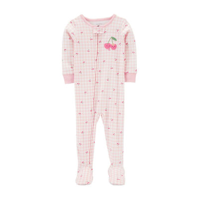 Carter's Toddler Girls Footed Long Sleeve One Piece Pajama