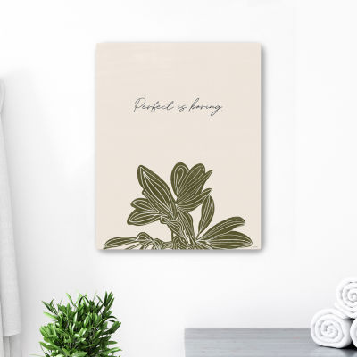 Lumaprints Perfect Is Boring Canvas Art