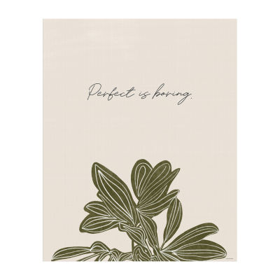 Lumaprints Perfect Is Boring Canvas Art