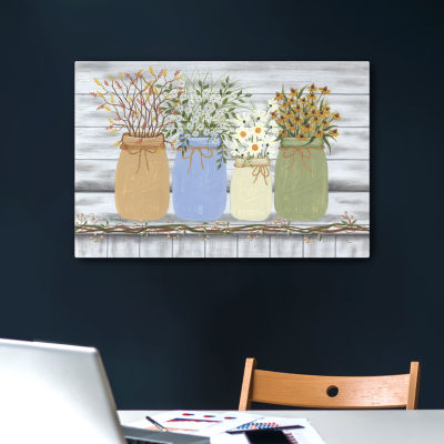 Lumaprints Country Flowers Canvas Art