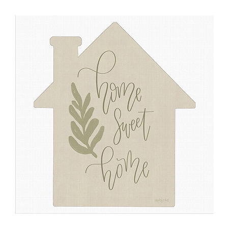 Lumaprints Home Sweet Home Modern Canvas Art, One Size, Beige