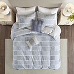 Madison Park Aiden Cotton Clipped 5-pc. Midweight Comforter Set