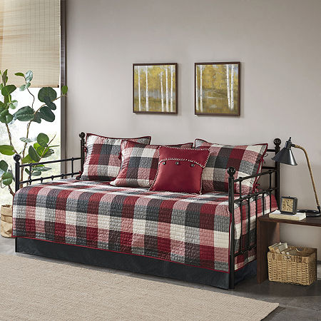 Madison Park Daybed Pioneer 6-pc. Reversible Coverlet Set, One Size, Red