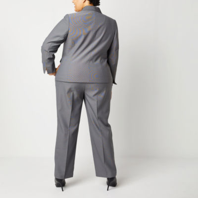 Le Suit Straight Leg Womens-Plus 2-pc. Pant Suit