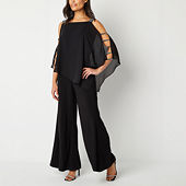 Premier Amour Long Sleeve Jumpsuit, Color: Black - JCPenney