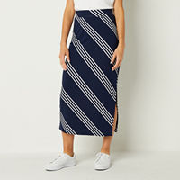 Liz Claiborne Womens Maxi Skirt, Small, Blue