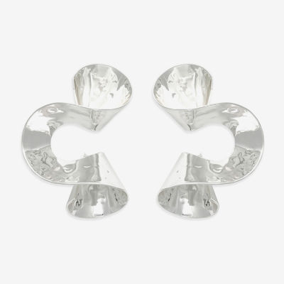 Bijoux Bar Silver Tone Drop Earrings