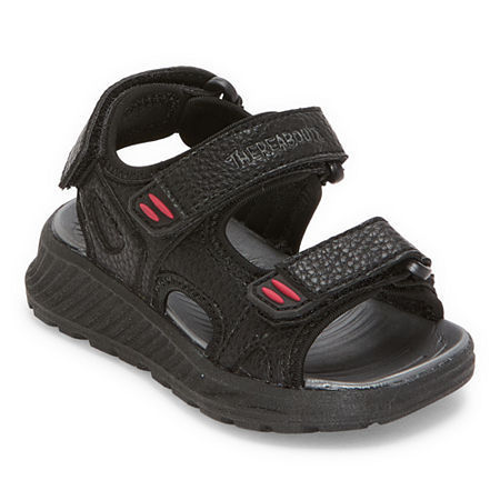 Thereabouts Toddler Boys Lil Gulf Strap Sandals, 6 Medium, Black