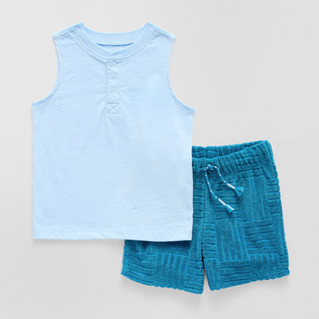 Okie Dokie Toddler & Little Boys 2-pc. Short Set, 3t, Blue