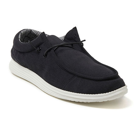 Dearfoam's Original Comfort Men's Rhett Closed Back Chukka Shoes, 10 Medium, Black