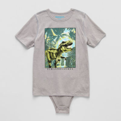 Thereabouts Little & Big Boys Adaptive Crew Neck Short Sleeve Bodysuit