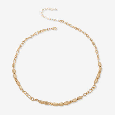 a.n.a Womens Stainless Steel 20 Inch Collar Necklace