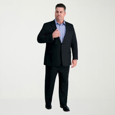 Haggar JMH Premium Stretch Sharkskin Mens Big Stretch Fabric Classic Fit Flat Front Suit Pant