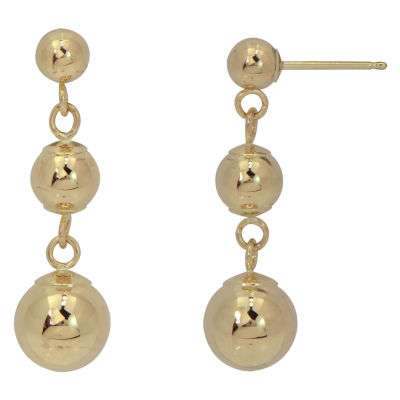 14K Gold Ball Drop Earrings - JCPenney