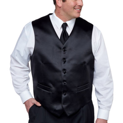 Stafford® Tuxedo Vest–Big & Tall