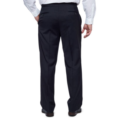 Stafford® Flat-Front Tuxedo Pants–Big & Tall