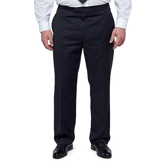 Stafford® Flat-Front Tuxedo Pants–Big & Tall