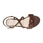 Journee Collection Womens Jalia Adjustable Strap Flat Sandals