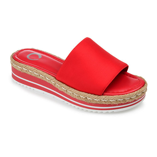 Journee Collection Womens Rosey Wedge Sandals