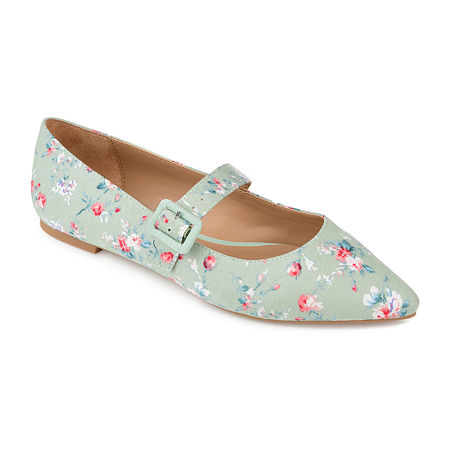 Regency Shoes | Jane Austen Shoes | Bridgerton Shoes Journee Collection Womens Karissa Ballet Flats 9 Medium Green $37.79 AT vintagedancer.com