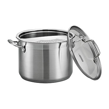 Oster Sangerfield 4 Piece 5 Quart Stainless Steel Pasta Pot with Lid