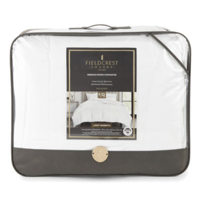 Fieldcrest Luxury Light Warmth Down Comforter, Color Bright White