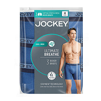Jockey Mens 3-pk. Ultimate Breathe Boxer Briefs